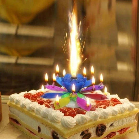 Birthday flower Candle - Picture 3 of 4